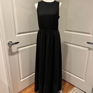 NEW! BANANA REPUBLIC Black Maxi Dress with pockets. Size:Med Tall, NWT